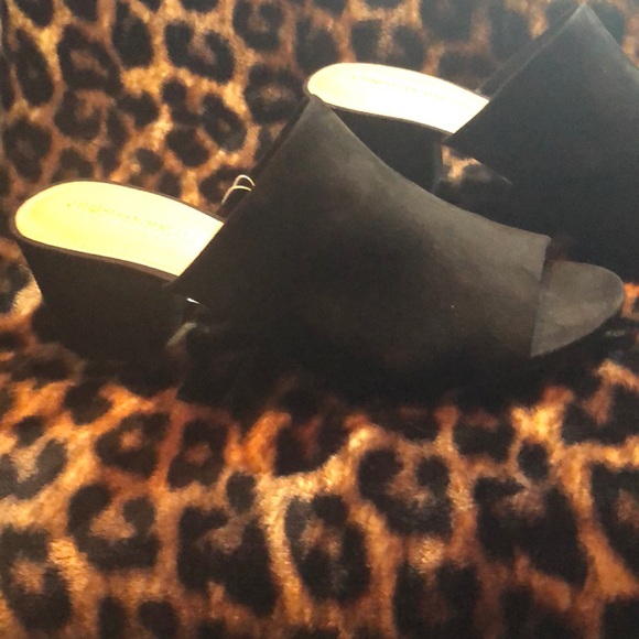 Suede Slide on heel - Picture 3 of 3